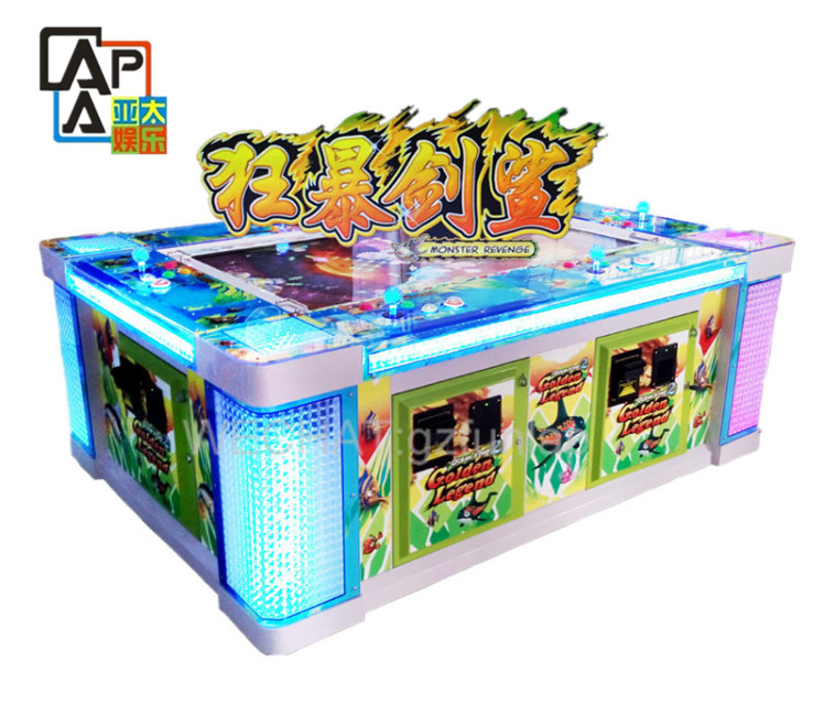 फिश टेबल गेम मशीन वीडियो गेम सॉफ्टवेयर रेज स्वॉर्ड शार्क फिश गेम 3/4/6/8/10 प्लेयर्स फिश गेमिंग आर्केड